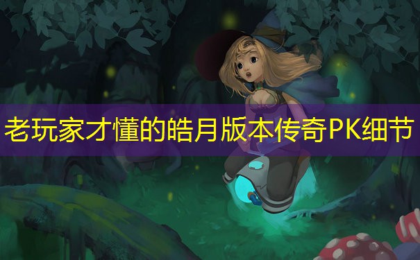 老玩家才懂的皓月版本传奇PK细节