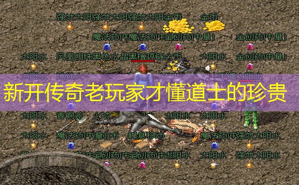 新开传奇老玩家才懂道士的珍贵